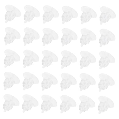 LOLIPPYY 200 Stück Transparente Weiche Ohrring Stopper aus Hochwertigem Material Einfache Ohrstecker Verschlüsse mit Glatter Oberfläche Stilvolles Design Langlebig und Sicher für von LOLIPPYY