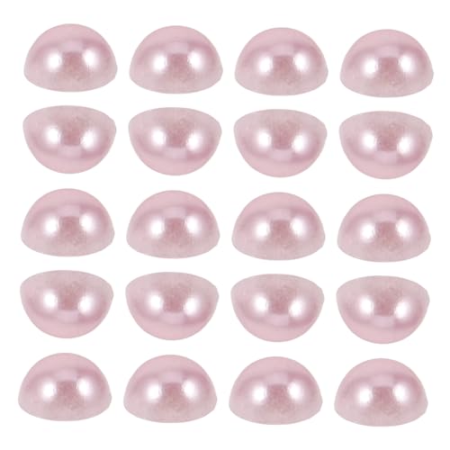LOLIPPYY 200Stücke Flatback Halbperlen Dekoration Imitation Perlen für DIY Nagel und Haaraccessoires Farbige Bastelperlen für Projekte Maniküre und Basteln von LOLIPPYY