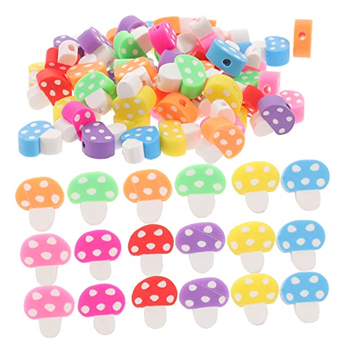 LOLIPPYY 200Stücke Polymer Pilzperlen für DIY Schmuckherstellung Spacer Perlen für Armbänder und Girlanden für Bastelprojekte und Handgemachte LOLIPPYY 200Stücke Polymer Pilzperlen für DIY Schmuckherstellung Spacer Perlen für Armbänder und Girlanden für Bastelprojekte und Handgemachte von LOLIPPYY