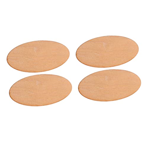 LOLIPPYY 20Stücke Holzscheiben Unvollendete Ovale Holzausschnitte für Bastelprojekte Umweltfreundliche Lindenholzplatten für DIY Kunsthandwerk und von LOLIPPYY