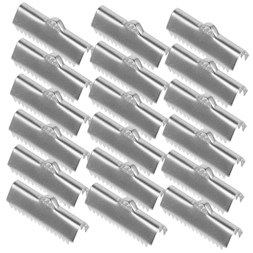 LOLIPPYY 20Stücke Metall Bandklemmen für Schmuck Lederbandverschlüsse Farboptionen für Designs für Verschiedene Lederbandstärken Professionell von LOLIPPYY