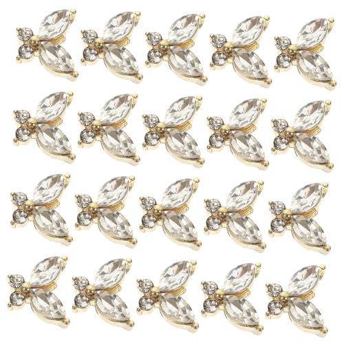 LOLIPPYY 20Stücke Nagelkunst Charms Maniküre Edelsteine für Nageldesigns Dekoration für DIY Nagelkunst und Professionelle Maniküre Glänzende LOLIPPYY 20Stücke Nagelkunst Charms Maniküre Edelsteine für Nageldesigns Dekoration für DIY Nagelkunst und Professionelle Maniküre Glänzende von LOLIPPYY