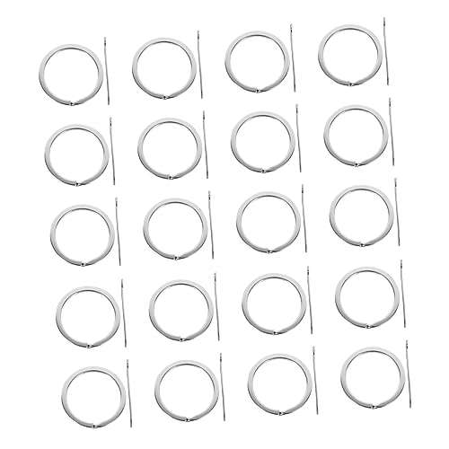 LOLIPPYY 20Stücke Schlüsselringe Flache Schlüsselhalter für DIY Bastelprojekte Silberne Metallringe zur Schlüsselorganisation für Schmuckherstellung und Anwendungen von LOLIPPYY