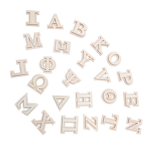LOLIPPYY 24 Stück Alphabet Holzsplitter Heimdekor Buchstaben Dekorationen Für Die Wand Holzbuchstaben Dekoration Für Die Wand Doppellagige Griechische Holzbuchstaben LOLIPPYY 24 Stück Alphabet Holzsplitter Heimdekor Buchstaben Dekorationen Für Die Wand Holzbuchstaben Dekoration Für Die Wand Doppellagige Griechische Holzbuchstaben von LOLIPPYY