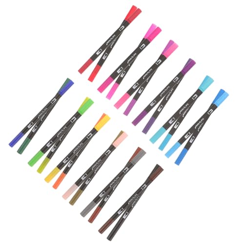 LOLIPPYY 24 Stück Teiliges Malset Dualkopf Wasserbasierte Marker Stifte für Zeichnen und Journaling Feine Filzstiftspitzen Kreative Kunst und Bastelmaterialien für Erwachsene LOLIPPYY 24 Stück Teiliges Malset Dualkopf Wasserbasierte Marker Stifte für Zeichnen und Journaling Feine Filzstiftspitzen Kreative Kunst und Bastelmaterialien für Erwachsene von LOLIPPYY
