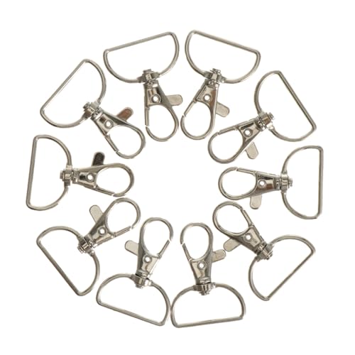 LOLIPPYY 24 Stück Teiliges Metall Lobster Verschluss Drehbar Leichte DIY Schlüsselhaken für Schmuck Herstellung Taschen Zubehör Karabinerverschlüsse Langlebig und Einfach zu Montieren von LOLIPPYY