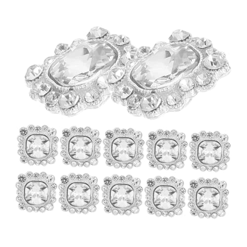 LOLIPPYY 24 Stück Teiliges Strahlender Kristall Strassknöpfe Quadratisch Silberfarben Präzise Geschliffen für Nähen DIY Brautkleider Kleidung Taschen und Stilvolle Dekoration LOLIPPYY 24 Stück Teiliges Strahlender Kristall Strassknöpfe Quadratisch Silberfarben Präzise Geschliffen für Nähen DIY Brautkleider Kleidung Taschen und Stilvolle Dekoration von LOLIPPYY