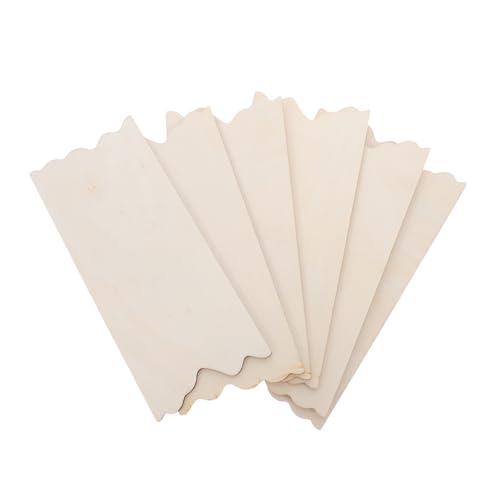 LOLIPPYY 24 Stück Teiliges Umweltfreundliche Holzschilder zum Basteln und Dekorieren Naturbelassene Hängende Holzplatten Vielseitig für DIY Gravur Bemalung und Registrierungszwecke von LOLIPPYY