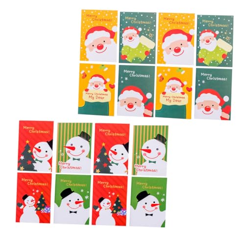 LOLIPPYY 24 Stück Teiliges Weihnachts Notizblock mit Süßen Schneemann und Weihnachtsmann Motiven Kompakte Pocket Notebooks für Tagebuch Schule Reise und Kreative Notizen zu Weihnachten von LOLIPPYY