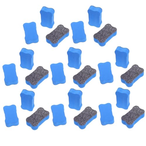 LOLIPPYY 24 Stück Teiliges Whiteboard Radiergummi Knochenform EVA Filz Radierer Trocken Abwischbar für Tafel Multifunktionaler Kreidetafel Radierer für Wandkalender Zubehör von LOLIPPYY