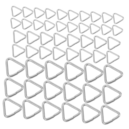 LOLIPPYY 240 Stück Teiliges Edelstahl Dreieck Verbinder Geschlossene Schmuckverbindungsringe Sichere Anhänger Verschlüsse Robuste DIY Schmuckzubehör für Ohrringe und Halsketten von LOLIPPYY