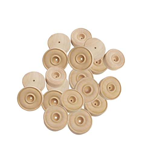 LOLIPPYY 25 Stück Kleine Holzräder für DIY Bastelprojekte Handgemachte Zubehörteile Hochwertigem Holz für Kreative für Drinnen und Draußen LOLIPPYY 25 Stück Kleine Holzräder für DIY Bastelprojekte Handgemachte Zubehörteile Hochwertigem Holz für Kreative für Drinnen und Draußen von LOLIPPYY
