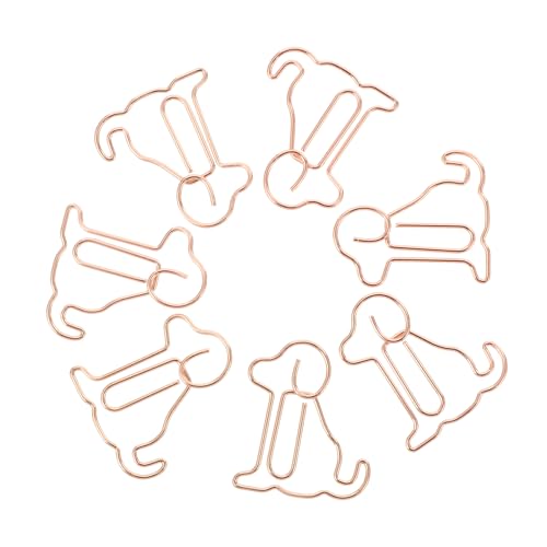 LOLIPPYY 25 Stück Teiliges Rosegold Hund Büroklammern aus Hochwertigem Metall Kreative Tierform Lesezeichen und Memo Clips für Büro Schule und Geschenkideen für Hundebesitzerinnen LOLIPPYY 25 Stück Teiliges Rosegold Hund Büroklammern aus Hochwertigem Metall Kreative Tierform Lesezeichen und Memo Clips für Büro Schule und Geschenkideen für Hundebesitzerinnen von LOLIPPYY