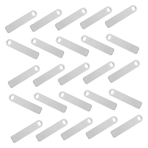 LOLIPPYY 25 Stücke Edelstahl Label Tag Schlüssel Etiketten Edelstahl Keychain Rohlinge Schlüssel Kette Etiketten Silber LOLIPPYY 25 Stücke Edelstahl Label Tag Schlüssel Etiketten Edelstahl Keychain Rohlinge Schlüssel Kette Etiketten Silber von LOLIPPYY