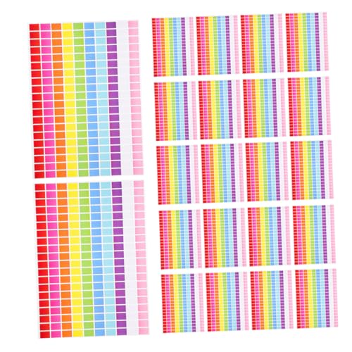 LOLIPPYY 25Blatt Rechteckige Etikettenaufkleber farbige Aufkleber Farbetiketten Aufkleber für die Schulorganisation Laminierungsname Tag Container -Etikettenaufkleber Postaufkleber Papier LOLIPPYY 25Blatt Rechteckige Etikettenaufkleber farbige Aufkleber Farbetiketten Aufkleber für die Schulorganisation Laminierungsname Tag Container -Etikettenaufkleber Postaufkleber Papier von LOLIPPYY