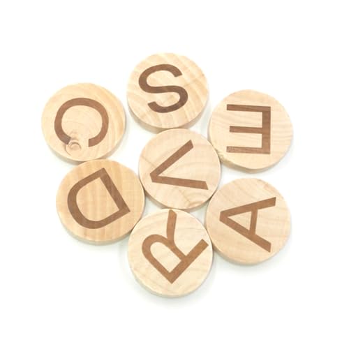 LOLIPPYY 26 Stück Teiliges Holz Alphabet Dicke Runde Scheiben aus Natürlichem Holz Umweltfreundlich Glatte Oberfläche als Lernspielzeug und DIY Dekoration Handgefertigt LOLIPPYY 26 Stück Teiliges Holz Alphabet Dicke Runde Scheiben aus Natürlichem Holz Umweltfreundlich Glatte Oberfläche als Lernspielzeug und DIY Dekoration Handgefertigt von LOLIPPYY