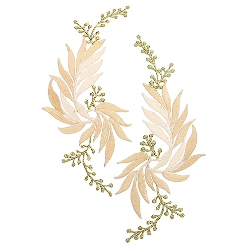 LOLIPPYY 2Stücke DIY Blattform Aufnäher Bestickte Applikationen zum Aufbügeln für Kleidung Röcke und Accessoires Hochwertige Stickerei für Kreative Projekte LOLIPPYY 2Stücke DIY Blattform Aufnäher Bestickte Applikationen zum Aufbügeln für Kleidung Röcke und Accessoires Hochwertige Stickerei für Kreative Projekte von LOLIPPYY