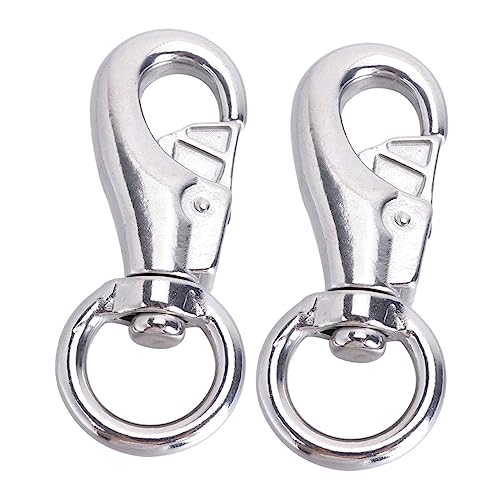 LOLIPPYY 2Stücke Hängender Stuhl Haken Drehbarer Metallhaken für Hängematten Schwingkorb Tragfähigkeit Drehung für und Außenanwendungen von LOLIPPYY