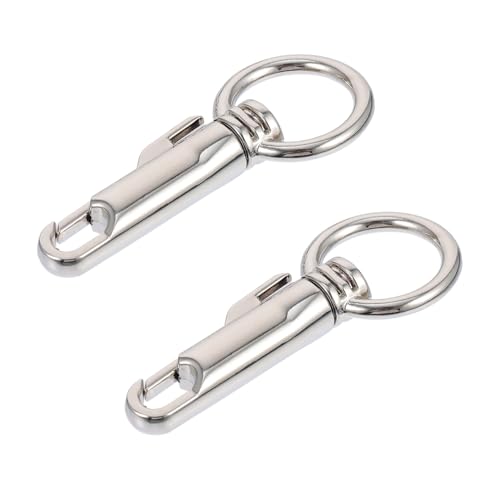 LOLIPPYY 2Stücke Metallbeutelschnallen Schlüsselanhänger mit Drehverschluss für Schlüsselketten Handtaschen oder DIY Projekte und Langlebig für Sichere Aufbewahrung von LOLIPPYY