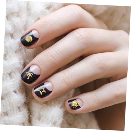 LOLIPPYY 3 Box Metall DIY Nagel Sticker Glänzende Maniküre Deko Langlebige Legierungsornamente Vielseitig für Nagelkunst Schmuckherstellung Resin Basteln pro Box Pack von LOLIPPYY