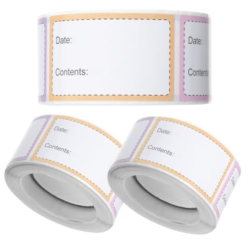 LOLIPPYY 3 Rollen Ablösbare Lebensmittel Etiketten für Gefrier und Vorratsbehälter Selbstklebende Aufkleber zur Sicheren Lebensmittelkennzeichnung Kleine Bunte Labels für Kühlschrank Büro LOLIPPYY 3 Rollen Ablösbare Lebensmittel Etiketten für Gefrier und Vorratsbehälter Selbstklebende Aufkleber zur Sicheren Lebensmittelkennzeichnung Kleine Bunte Labels für Kühlschrank Büro von LOLIPPYY