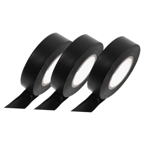 LOLIPPYY 3 Rollen Elektrisches Isolierband Schwarz Hitzebeständig Korrosionsbeständig PVC Klebeband für Elektroinstallation und Kabelschutz LOLIPPYY 3 Rollen Elektrisches Isolierband Schwarz Hitzebeständig Korrosionsbeständig PVC Klebeband für Elektroinstallation und Kabelschutz von LOLIPPYY