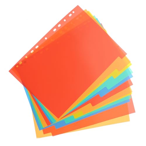 LOLIPPYY 3 Sätze Gelochte Registerkarten Leere Ordner Trennblätter für Ringbücher Organizer für Schule Büro Zuhause Vielseitige Dokumententeiler LOLIPPYY 3 Sätze Gelochte Registerkarten Leere Ordner Trennblätter für Ringbücher Organizer für Schule Büro Zuhause Vielseitige Dokumententeiler von LOLIPPYY