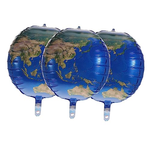 LOLIPPYY 3 Stück Ballon Dekoration Spielabend Foto -requisiten Party-kulisse Aluminiumfolie Blue von LOLIPPYY