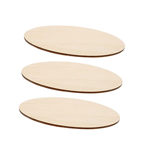 LOLIPPYY 3 Stück Diy Holzscheiben Runde Holzplatten für Bastelarbeiten Unbehandelte Holzscheiben Gestalten für Erwachsene von LOLIPPYY