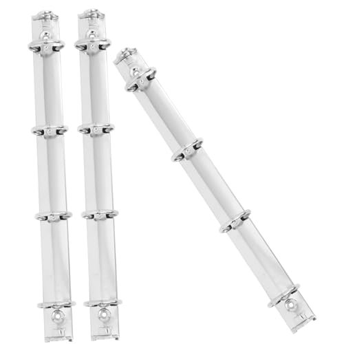 LOLIPPYY 3 Stück Metall Binder Mechanismus Ringmechanik Ringbücher Clips für Lose Stabile Eisenbinder Ringe Langlebig und Einfach zu Öffnen von LOLIPPYY