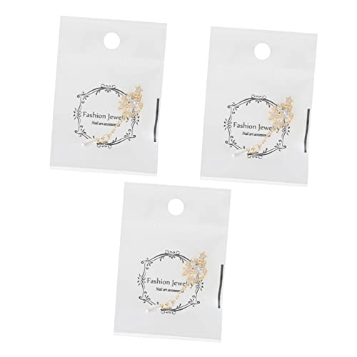 LOLIPPYY 3 Stück Nagelketten Dekorationen Glänzende Kunstnägel Zubehör mit Perlen Anhänger für DIY Maniküre Zufälliger Stil für Einzigartige Nagelkunst LOLIPPYY 3 Stück Nagelketten Dekorationen Glänzende Kunstnägel Zubehör mit Perlen Anhänger für DIY Maniküre Zufälliger Stil für Einzigartige Nagelkunst von LOLIPPYY