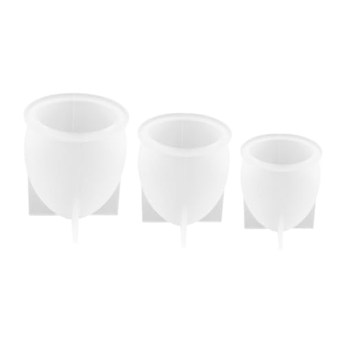 LOLIPPYY 3 Stück Teiliges Ei Förmiges Silikon Gießformen aus Flexiblem Geruchsneutralem Material Langlebig und Wiederverwendbar für Epoxidharz Casting Dekorative Nachtlichter und DIY von LOLIPPYY