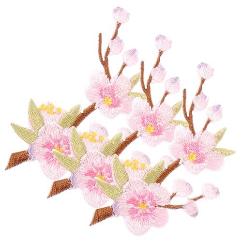LOLIPPYY 3 Stück Teiliges Wintersweet Stickerei Aufnäher Bestickte Stoffflicken für DIY Kleidung Langlebige Pflaster zum Abdecken von Löchern und Personalisieren von Kleidung Taschen von LOLIPPYY