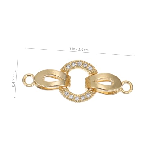 LOLIPPYY 3 Stück Vergoldete Zirkonia Armbandverschlüsse Schmuckverbinder DIY Basteln für Halsketten und Armbänder mit Sicherem Verschluss und Hochwertiger Verarbeitung LOLIPPYY 3 Stück Vergoldete Zirkonia Armbandverschlüsse Schmuckverbinder DIY Basteln für Halsketten und Armbänder mit Sicherem Verschluss und Hochwertiger Verarbeitung von LOLIPPYY