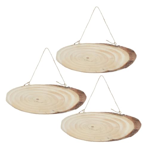 LOLIPPYY 3 Stücke Teiliges Ovales DIY Holzschild aus Natürlichem Kiefernholz mit Rinde zum Bemalen Basteln und Rustikaler Wanddekoration für Hochzeit Handwerk und Tischnummern LOLIPPYY 3 Stücke Teiliges Ovales DIY Holzschild aus Natürlichem Kiefernholz mit Rinde zum Bemalen Basteln und Rustikaler Wanddekoration für Hochzeit Handwerk und Tischnummern von LOLIPPYY