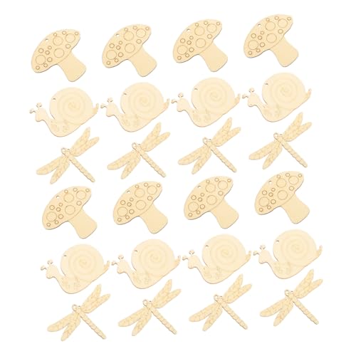 LOLIPPYY 30 Stück DIY Holzchips für Schnecken Drachenfliegen und Pilz Designs Unvollendete Holzscheiben zum Basteln Malen und Dekorieren für Hochzeiten und Kreative Projekte LOLIPPYY 30 Stück DIY Holzchips für Schnecken Drachenfliegen und Pilz Designs Unvollendete Holzscheiben zum Basteln Malen und Dekorieren für Hochzeiten und Kreative Projekte von LOLIPPYY