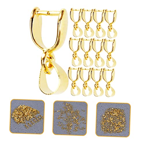 LOLIPPYY 30 Stück DIY Schmuckanhänger Verschlüsse Goldfarbene Quetschverschlüsse Langlebige Kettenhaken für Halsketten Armbänder Schlüsselanhänger Vielseitiges Zubehör für von LOLIPPYY