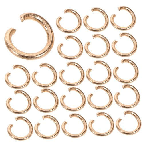 LOLIPPYY 30 Stück Kettenglied Schmuckringe Schmuckzubehör Kettenverbinder gold Ringe zum Öffnen Zubehör für Armbänder Mehrzweck-Biegeringe Biegering zur Schmuckherstellung Eisen Golden von LOLIPPYY