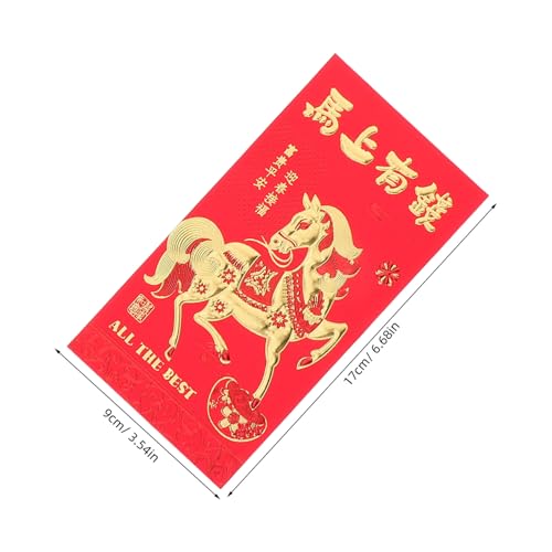 LOLIPPYY 30 Stück Rote Umschläge Jahr Des Pferdes Präge Design Glücksbriefumschläge Für Frühlingsfest Lunar Year Money Envelopes Traditionelle Chinesische Geldumschläge LOLIPPYY 30 Stück Rote Umschläge Jahr Des Pferdes Präge Design Glücksbriefumschläge Für Frühlingsfest Lunar Year Money Envelopes Traditionelle Chinesische Geldumschläge von LOLIPPYY
