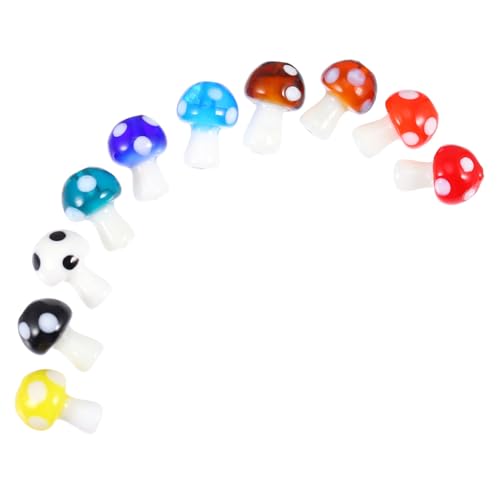 LOLIPPYY 30 Stück Teiliges Bunte DIY Spacer Perlen Pilzform Handgefertigte Glasperlen für Schmuckherstellung Runde Kleine Perlen zum Basteln von Ohrsteckern und Armbändern LOLIPPYY 30 Stück Teiliges Bunte DIY Spacer Perlen Pilzform Handgefertigte Glasperlen für Schmuckherstellung Runde Kleine Perlen zum Basteln von Ohrsteckern und Armbändern von LOLIPPYY