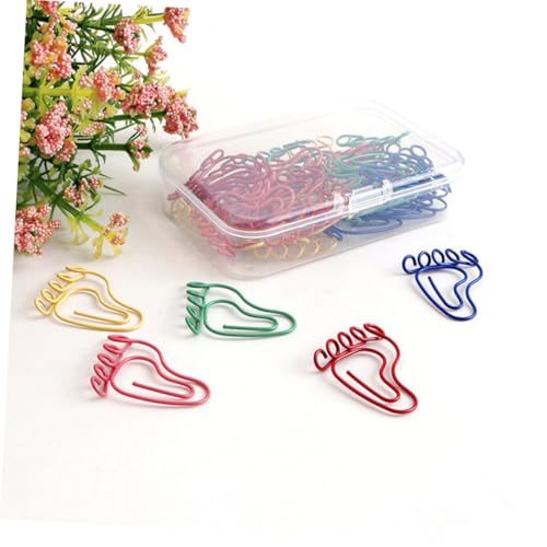 LOLIPPYY 30 Stück Teiliges Fußabdruck Büroklammern Metall in Mischfarben Kleine Bunte Papierclips für Dokumentenorganisation Vielseitige Briefklammern für Büro Schule und Zuhause LOLIPPYY 30 Stück Teiliges Fußabdruck Büroklammern Metall in Mischfarben Kleine Bunte Papierclips für Dokumentenorganisation Vielseitige Briefklammern für Büro Schule und Zuhause von LOLIPPYY