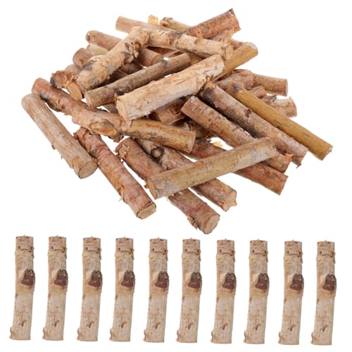 LOLIPPYY 30 Stück Teiliges Natürliche Holzstäbe Rustikale Zweige DIY Bastelholzstäbe für Kreative Dekorationen und Blumenarrangements im Landhausstil von LOLIPPYY