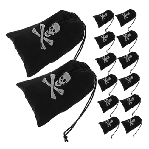 LOLIPPYY 30 Stück Teiliges Piraten Kordelzugbeutel Strapazierfähige Halloween Aufbewahrungstaschen mit Schädel Design Dekorative Party Goodie Bags für Kindergeburtstag und Festtags Deko LOLIPPYY 30 Stück Teiliges Piraten Kordelzugbeutel Strapazierfähige Halloween Aufbewahrungstaschen mit Schädel Design Dekorative Party Goodie Bags für Kindergeburtstag und Festtags Deko von LOLIPPYY