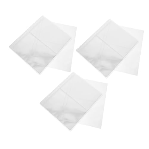 LOLIPPYY 30 Stück Teiliges Transparente Papiergeld sammelblätter Große Banknotenhalter Vielseitige Klarsichthüllen für Sammelalben Geeignet für Standard ringbücher Multipurpose Organizer von LOLIPPYY