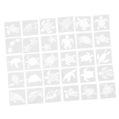 LOLIPPYY 30 Stück Turtle Hohlschablone Tierzeichnungsschablone Vorlage Für Meerestiere Tierwelt-schablone Stoffmalschablone Scrapbooking-vorlage Tafelvorlage Wandvorlage Weiß Das Haustier LOLIPPYY 30 Stück Turtle Hohlschablone Tierzeichnungsschablone Vorlage Für Meerestiere Tierwelt-schablone Stoffmalschablone Scrapbooking-vorlage Tafelvorlage Wandvorlage Weiß Das Haustier von LOLIPPYY