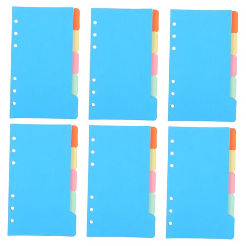 LOLIPPYY 30 Teiliges Bunte Trennblätter für Ringordner Praktische Index Classified Labels Glatte Oberfläche Einfach zu Beschreiben für Notizbücher Planer Berichte und Präsentationen von LOLIPPYY