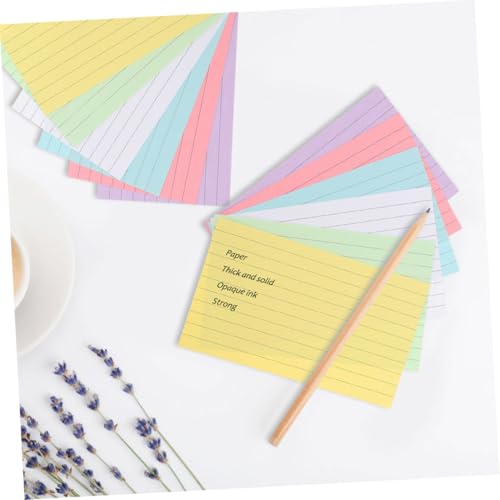LOLIPPYY 300 Blatt Bunte Indexkarten Farben Mehrzweck To do Listen Memo Notizen für Büro Schule Studium Leichte Papierkarten von LOLIPPYY