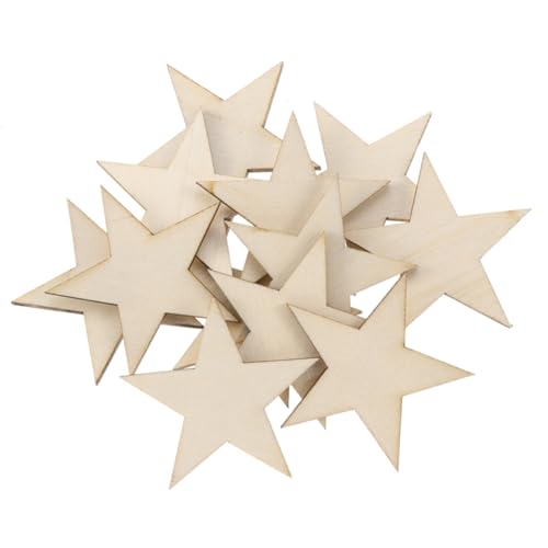 LOLIPPYY 300 Stück Holz Sterne Fünfzackig DIY Holzscheiben Basteln Umweltfreundlich für Party Dekoration Tisch Ornament Holzdekor LOLIPPYY 300 Stück Holz Sterne Fünfzackig DIY Holzscheiben Basteln Umweltfreundlich für Party Dekoration Tisch Ornament Holzdekor von LOLIPPYY