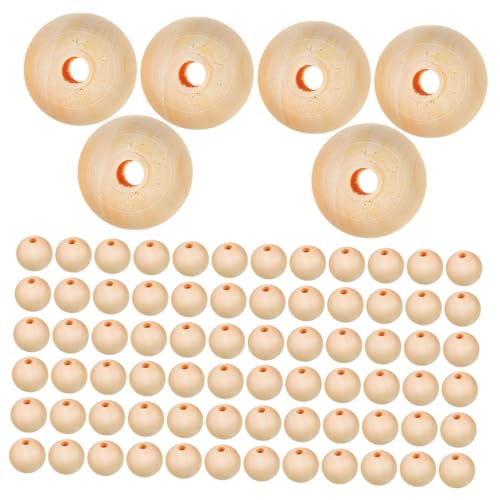LOLIPPYY 300 Stück Natürliche Runde Holzperlen mit Loch Unbehandelt Holzloser Spacer Perlen für Schmuckherstellung DIY Armband Halskette und Wohnkultur LOLIPPYY 300 Stück Natürliche Runde Holzperlen mit Loch Unbehandelt Holzloser Spacer Perlen für Schmuckherstellung DIY Armband Halskette und Wohnkultur von LOLIPPYY