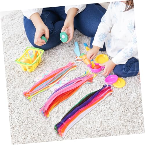 LOLIPPYY 300 Stück Teiliges Bastelset DIY Biegsame Chenille Stäbe Farblich Gemischt für Kreative Handarbeit Geburtstagsfeier Dekoration von LOLIPPYY